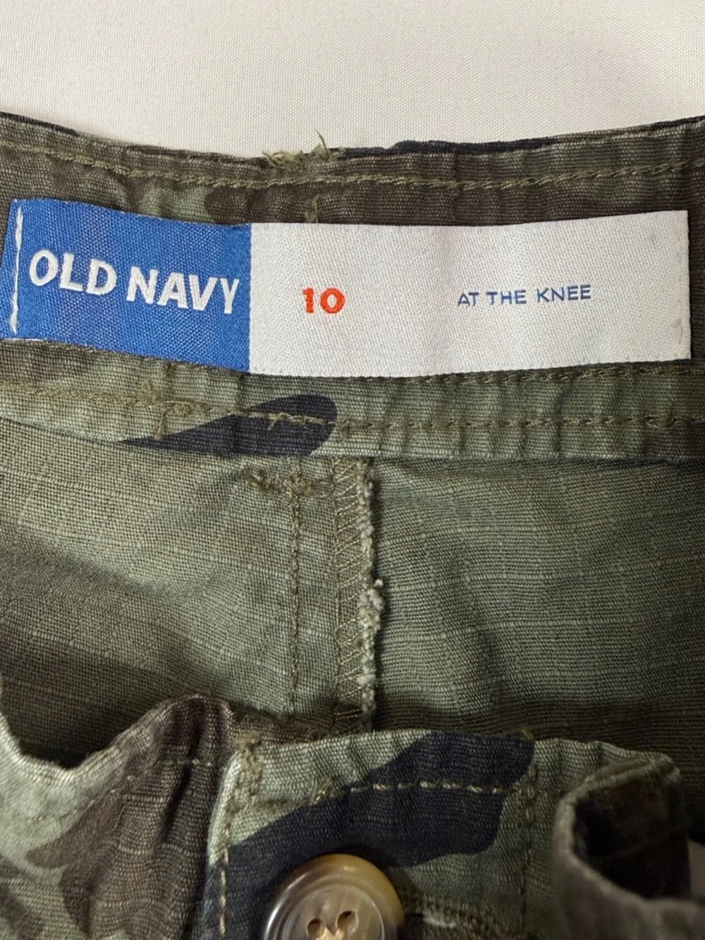 OLD‎ NAVY Boys' Camouflage Cargo At The Knee Ripstop Bermuda Shorts Size 10